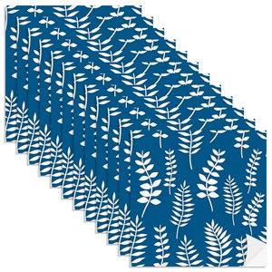 Adesivo para Azulejo Floresta Colorida Azul Marinho