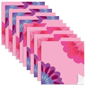 Adesivo para Azulejo Floresta Colorida Rosa