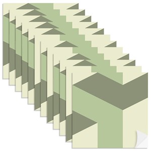 Adesivo para Azulejo Geométrico Bumerangue Verde