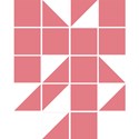 Adesivo para Azulejo Geométrico Criativo Rosa I