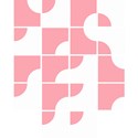 Adesivo para Azulejo Geométrico Criativo Rosa II