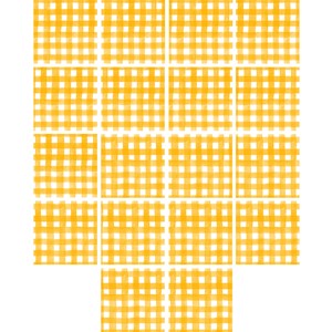 Adesivo para Azulejo Piquenique Amarelo e Branco