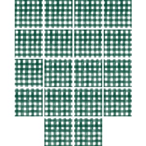 Adesivo para Azulejo Piquenique Verde e Branco