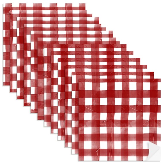 Adesivo para Azulejo Piquenique Vermelho e Branco