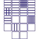 Adesivo para Azulejo Xadrez Geométrico Azul Marinho I