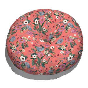 Almofada de Chão Floral Cool Laranja