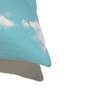 Almofada de Chão Nuvens Azul e Branco