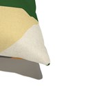 Almofada de Chão Origami Bege e Verde