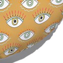 Almofada de Chão Redonda POP Olhos Amarelo
