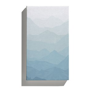 Canvas Montanhas Degradê Azul