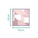 Capa de Almofada Geométrico Grande Rosa