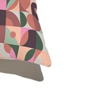 Capa de Almofada Lugar Abstrato III Rosa e Bege