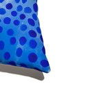 Capa de Almofada Onça Latina Bege e Azul