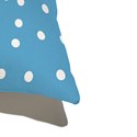 Capa de Almofada Padrões da Infância Azul e Laranja