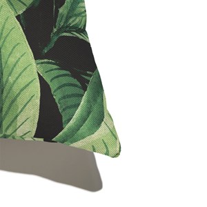 Capa de Almofada Paisagem tropical Verde e Preto I
