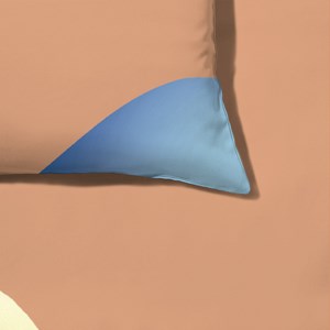 Capa de Edredom Moderninhos Laranja e Azul
