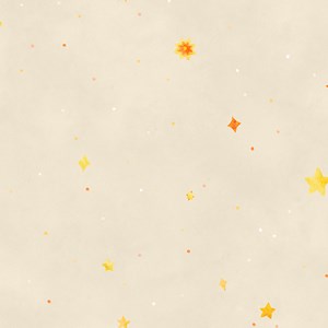 Painel Estrelas Bege e Amarelo