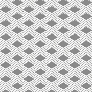 Papel de Parede Geométrico Cubos Expanso Branco e Cinza