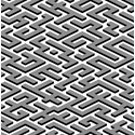 Papel de Parede Geométrico Labirinto Cinza e Preto