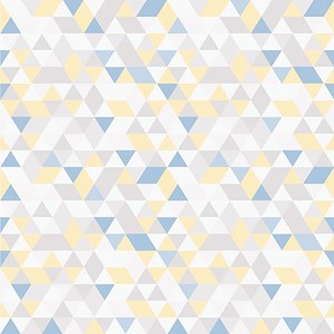 Papel de Parede Mosaico Triângulos Azul e Cinza