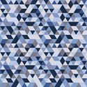Papel de Parede Mosaico Triângulos Azul e Preto