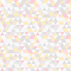 Papel de Parede Mosaico Triângulos Cinza e Rosa