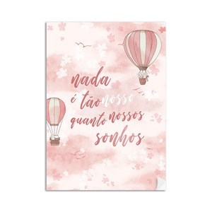 Poster Balões Rosa