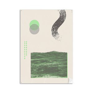 Poster Serigrafia Verde e Cinza