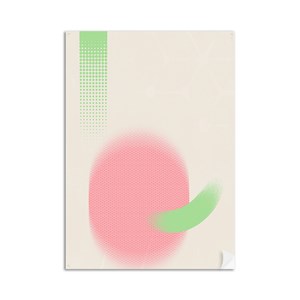 Poster Serigrafia Verde e Rosa