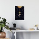 Poster Sistema Solar Preto e Marrom