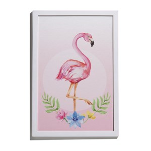 Quadro Flamingos II Rosa