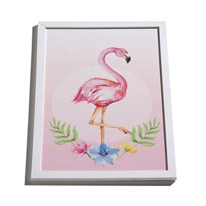 Quadro Flamingos II Rosa