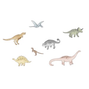 Sticker Dinossauros Bege e Cinza