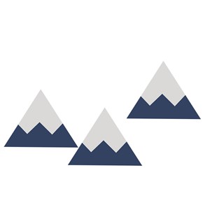 Sticker Montanhas Gráficas Azul e Cinza I