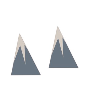 Sticker Montanhas Gráficas Azul e Cinza III
